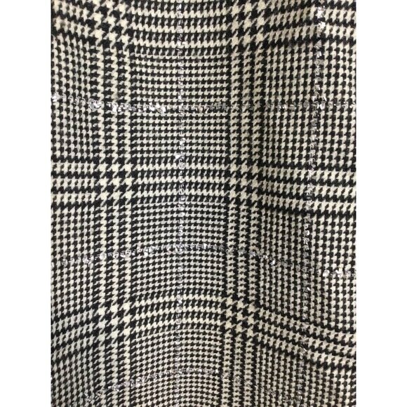 Jaeger London Womens Wool Blend Houndstooth Sheath Dress Size 6 Black & White Me - Picture 3 of 10